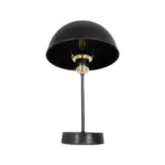 GLOBOSTAR® GAZETA 203-0298 Μοντέρνο Επιτραπέζιο Φωτιστικό Πορτατίφ με Ντουί 1 x E27 AC 220-240V IP20 - Μαύρο & Χρυσό - Μ25 x Π25 x Υ39cm - Image 4