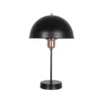 GLOBOSTAR® GAZETA 203-0300 Μοντέρνο Επιτραπέζιο Φωτιστικό Πορτατίφ με Ντουί 1 x E27 AC 220-240V IP20 - Μαύρο & Μπρονζέ - Μ25 x Π25 x Υ39cm - Image 3