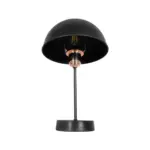 GLOBOSTAR® GAZETA 203-0300 Μοντέρνο Επιτραπέζιο Φωτιστικό Πορτατίφ με Ντουί 1 x E27 AC 220-240V IP20 - Μαύρο & Μπρονζέ - Μ25 x Π25 x Υ39cm - Image 4