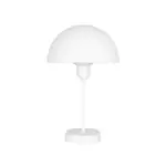 GLOBOSTAR® GAZETA 203-0301 Μοντέρνο Επιτραπέζιο Φωτιστικό Πορτατίφ με Ντουί 1 x E27 AC 220-240V IP20 - Λευκό  - Μ25 x Π25 x Υ39cm - Image 3