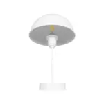 GLOBOSTAR® GAZETA 203-0301 Μοντέρνο Επιτραπέζιο Φωτιστικό Πορτατίφ με Ντουί 1 x E27 AC 220-240V IP20 - Λευκό  - Μ25 x Π25 x Υ39cm - Image 4