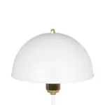 GLOBOSTAR® GAZETA 203-0302 Μοντέρνο Επιτραπέζιο Φωτιστικό Πορτατίφ με Ντουί 1 x E27 AC 220-240V IP20 - Λευκό & Χρυσό  - Μ25 x Π25 x Υ39cm - Image 6