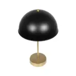 GLOBOSTAR® GAZETA 203-0305 Μοντέρνο Επιτραπέζιο Φωτιστικό Πορτατίφ με Ντουί 1 x E27 AC 220-240V IP20 - Μαύρο & Χρυσό - Μ25 x Π25 x Υ39cm - Image 5