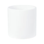 GloboStar® Artificial Garden KASOS 20444 Πήλινο Κεραμικό Κασπώ Γλάστρα - Flower Pot Λευκό με Χρυσό Φ15cm x Υ15cm - Image 6