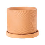 GloboStar® Artificial Garden ASTYPALAIA 20451 Πήλινο Κεραμικό Κασπώ Γλάστρα - Flower Pot Κεραμιδί Φ18cm x Υ16cm - Image 2