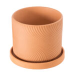 GloboStar® Artificial Garden ASTYPALAIA 20451 Πήλινο Κεραμικό Κασπώ Γλάστρα - Flower Pot Κεραμιδί Φ18cm x Υ16cm - Image 3