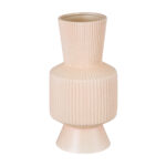 GloboStar® Artificial Garden CAPRI 20470 Πήλινο Κεραμικό Κασπώ Γλάστρα - Flower Pot Απαλό Μπεζ Φ9.5cm x Υ25cm - Image 2