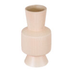GloboStar® Artificial Garden CAPRI 20470 Πήλινο Κεραμικό Κασπώ Γλάστρα - Flower Pot Απαλό Μπεζ Φ9.5cm x Υ25cm - Image 3