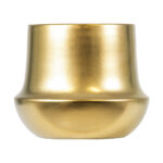 GloboStar® Artificial Garden KERKYRA 20474 Πήλινο Κεραμικό Κασπώ Γλάστρα - Flower Pot Χρυσό Φ13cm x Υ23cm - Image 4