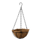 GloboStar® Artificial Garden SALAMINA 20479 Κρεμαστό Κασπώ Γλάστρα - Flower Pot από Φλοιό Καρύδας Καφέ Φ20cm x Υ10cm - Image 2