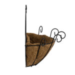 GloboStar® Artificial Garden KOUFONISIA 20482 Επιτοίχιο Κασπώ Γλάστρα - Flower Pot από Φλοιό Καρύδας Καφέ Φ25cm x Υ15cm - Image 6