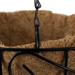 GloboStar® Artificial Garden KARYSTOS 20483 Κρεμαστό Κασπώ Γλάστρα - Flower Pot από Φλοιό Καρύδας Καφέ με Μαύρο Φ25cm x Υ15cm - Image 6