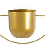 GloboStar® Artificial Garden TILOS 20486 Κρεμαστό Μεταλλικό Κασπώ Γλάστρα - Flower Pot Χρυσό Φ35cm x Υ15cm - Image 6