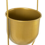 GloboStar® Artificial Garden NISYROS 20488 Κρεμαστό Μεταλλικό Κασπώ Γλάστρα - Flower Pot Χρυσό Φ16cm x Υ52cm - Image 5