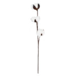 GloboStar® Artificial Garden COTTON BRANCH 20493 Τεχνητό Διακοσμητικό Κλαδί βαμβάκι Υ43cm - Image 2