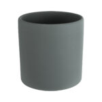 GloboStar® Artificial Garden NAPOLI 20494 Διακοσμητικό Κεραμικό Κασπώ Γλάστρα - Flower Pot Γκρι Πράσινο με Χρυσό Φ15 x Υ15cm - Image 5