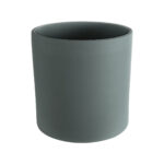 GloboStar® Artificial Garden NAPOLI 20495 Διακοσμητικό Κεραμικό Κασπώ Γλάστρα - Flower Pot Γκρι Πράσινο με Χρυσό Φ20 x Υ20cm - Image 5