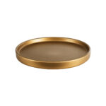 GloboStar® Artificial Garden NAPOLI 20495 Διακοσμητικό Κεραμικό Κασπώ Γλάστρα - Flower Pot Γκρι Πράσινο με Χρυσό Φ20 x Υ20cm - Image 6
