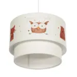 GLOBOSTAR® OWL 204-0001 Παιδικό Κρεμαστό Φωτιστικό Οροφής με Ντουί 1 x E27 AC 220-240V IP20 - Πολύχρωμο - Μ30 x Π30 x Υ24cm - Image 6