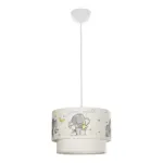 GLOBOSTAR® ELEPHANT 204-0002 Παιδικό Κρεμαστό Φωτιστικό Οροφής με Ντουί 1 x E27 AC 220-240V IP20 - Πολύχρωμο - Μ30 x Π30 x Υ24cm - Image 4