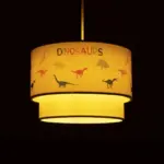 GLOBOSTAR® DINO 204-0006 Παιδικό Κρεμαστό Φωτιστικό Οροφής με Ντουί 1 x E27 AC 220-240V IP20 - Πολύχρωμο - Μ30 x Π30 x Υ24cm - Image 3