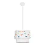 GLOBOSTAR® DINO 204-0006 Παιδικό Κρεμαστό Φωτιστικό Οροφής με Ντουί 1 x E27 AC 220-240V IP20 - Πολύχρωμο - Μ30 x Π30 x Υ24cm - Image 4