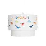 GLOBOSTAR® DINO 204-0006 Παιδικό Κρεμαστό Φωτιστικό Οροφής με Ντουί 1 x E27 AC 220-240V IP20 - Πολύχρωμο - Μ30 x Π30 x Υ24cm - Image 5