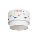 GLOBOSTAR® DINO 204-0006 Παιδικό Κρεμαστό Φωτιστικό Οροφής με Ντουί 1 x E27 AC 220-240V IP20 - Πολύχρωμο - Μ30 x Π30 x Υ24cm - Image 6