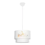 GLOBOSTAR® GIRAFFE 204-0007 Παιδικό Κρεμαστό Φωτιστικό Οροφής με Ντουί 1 x E27 AC 220-240V IP20 - Πολύχρωμο - Μ30 x Π30 x Υ24cm - Image 4