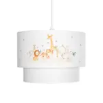 GLOBOSTAR® GIRAFFE 204-0007 Παιδικό Κρεμαστό Φωτιστικό Οροφής με Ντουί 1 x E27 AC 220-240V IP20 - Πολύχρωμο - Μ30 x Π30 x Υ24cm - Image 5