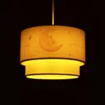 GLOBOSTAR® MOON 204-0011 Παιδικό Κρεμαστό Φωτιστικό Οροφής με Ντουί 1 x E27 AC 220-240V IP20 - Πολύχρωμο - Μ30 x Π30 x Υ24cm - Image 3