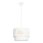 GLOBOSTAR® MOON 204-0011 Παιδικό Κρεμαστό Φωτιστικό Οροφής με Ντουί 1 x E27 AC 220-240V IP20 - Πολύχρωμο - Μ30 x Π30 x Υ24cm - Image 4