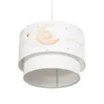 GLOBOSTAR® MOON 204-0011 Παιδικό Κρεμαστό Φωτιστικό Οροφής με Ντουί 1 x E27 AC 220-240V IP20 - Πολύχρωμο - Μ30 x Π30 x Υ24cm - Image 6