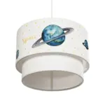 GLOBOSTAR® SATURN 204-0012 Παιδικό Κρεμαστό Φωτιστικό Οροφής με Ντουί 1 x E27 AC 220-240V IP20 - Πολύχρωμο - Μ30 x Π30 x Υ24cm - Image 6