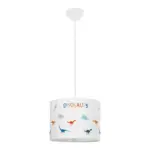 GLOBOSTAR® DINO 204-0014 Παιδικό Κρεμαστό Φωτιστικό Οροφής με Ντουί 1 x E27 AC 220-240V IP20 - Πολύχρωμο - Μ28 x Π28 x Υ24cm - Image 4