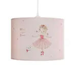 GLOBOSTAR® BALLERINA 204-0015 Παιδικό Κρεμαστό Φωτιστικό Οροφής με Ντουί 1 x E27 AC 220-240V IP20 - Ροζ - Μ28 x Π28 x Υ24cm - Image 5