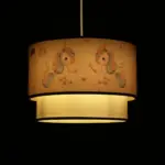 GLOBOSTAR® PONY 204-0016 Παιδικό Κρεμαστό Φωτιστικό Οροφής με Ντουί 1 x E27 AC 220-240V IP20 - Ροζ - Μ30 x Π30 x Υ24cm - Image 3