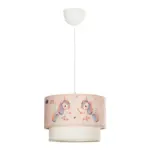 GLOBOSTAR® PONY 204-0016 Παιδικό Κρεμαστό Φωτιστικό Οροφής με Ντουί 1 x E27 AC 220-240V IP20 - Ροζ - Μ30 x Π30 x Υ24cm - Image 4