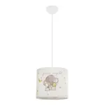 GLOBOSTAR® ELEPHANT 204-0020 Παιδικό Κρεμαστό Φωτιστικό Οροφής με Ντουί 1 x E27 AC 220-240V IP20 - Πολύχρωμο - Μ24 x Π24 x Υ23cm - Image 4