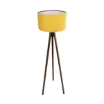 GLOBOSTAR® SAGA 204-0033 Μοντέρνο Επιδαπέδιο Φωτιστικό με Ντουί 1 x E27 AC 220-240V IP20 - Καφέ & Κίτρινο - Μ38 x Π38 x Υ140cm - Image 4