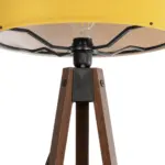 GLOBOSTAR® SAGA 204-0033 Μοντέρνο Επιδαπέδιο Φωτιστικό με Ντουί 1 x E27 AC 220-240V IP20 - Καφέ & Κίτρινο - Μ38 x Π38 x Υ140cm - Image 6