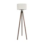GLOBOSTAR® SAGA 204-0035 Μοντέρνο Επιδαπέδιο Φωτιστικό με Ντουί 1 x E27 AC 220-240V IP20 - Καφέ & Λευκό - Μ38 x Π38 x Υ140cm - Image 3