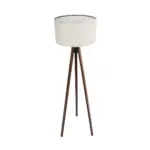 GLOBOSTAR® SAGA 204-0035 Μοντέρνο Επιδαπέδιο Φωτιστικό με Ντουί 1 x E27 AC 220-240V IP20 - Καφέ & Λευκό - Μ38 x Π38 x Υ140cm - Image 4