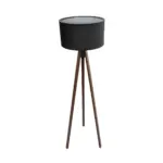 GLOBOSTAR® SAGA 204-0038 Μοντέρνο Επιδαπέδιο Φωτιστικό με Ντουί 1 x E27 AC 220-240V IP20 - Καφέ & Μαύρο - Μ38 x Π38 x Υ140cm - Image 4