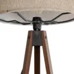 GLOBOSTAR® SAGA 204-0039 Μοντέρνο Επιδαπέδιο Φωτιστικό με Ντουί 1 x E27 AC 220-240V IP20 - Καφέ & Μπεζ - Μ38 x Π38 x Υ140cm - Image 6