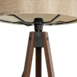 GLOBOSTAR® SAGA 204-0040 Μοντέρνο Επιδαπέδιο Φωτιστικό με Ντουί 1 x E27 AC 220-240V IP20 - Καφέ & Μπεζ - Μ38 x Π38 x Υ140cm - Image 6