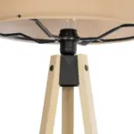 GLOBOSTAR® SAGA 204-0043 Μοντέρνο Επιδαπέδιο Φωτιστικό με Ντουί 1 x E27 AC 220-240V IP20 - Μπεζ - Μ38 x Π38 x Υ140cm - Image 6