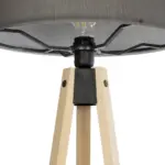 GLOBOSTAR® SAGA 204-0044 Μοντέρνο Επιδαπέδιο Φωτιστικό με Ντουί 1 x E27 AC 220-240V IP20 - Μπεζ & Γκρι - Μ38 x Π38 x Υ140cm - Image 6