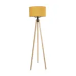 GLOBOSTAR® SAGA 204-0045 Μοντέρνο Επιδαπέδιο Φωτιστικό με Ντουί 1 x E27 AC 220-240V IP20 - Μπεζ & Κίτρινο - Μ38 x Π38 x Υ140cm - Image 3