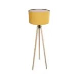 GLOBOSTAR® SAGA 204-0045 Μοντέρνο Επιδαπέδιο Φωτιστικό με Ντουί 1 x E27 AC 220-240V IP20 - Μπεζ & Κίτρινο - Μ38 x Π38 x Υ140cm - Image 4